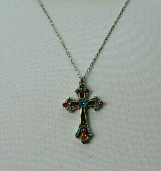 A multi color cross.