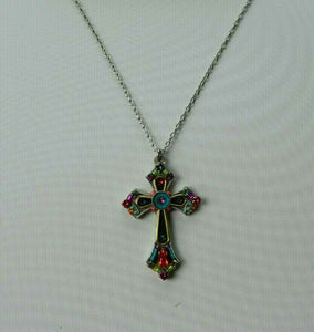 FIREFLY JEWELRY 8460-MC Cross Necklace Multi Color New