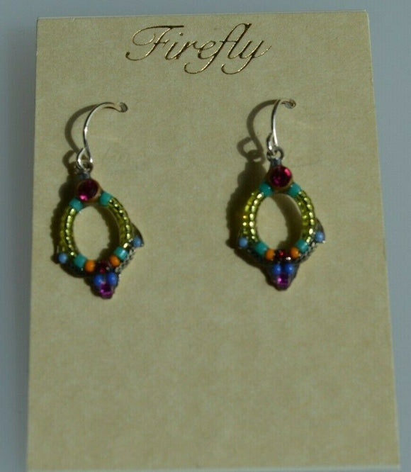 FIREFLY JEWELRY 6742MC EARRING Blue COLOR New Silver Wire