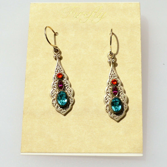 FIREFLY JEWELRY 7406MC EARRING Multi COLOR New Silver Wire