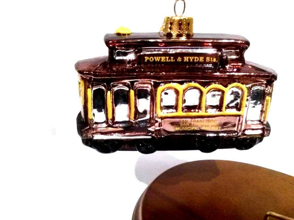 San Francisco Cable Car ornament-Online only