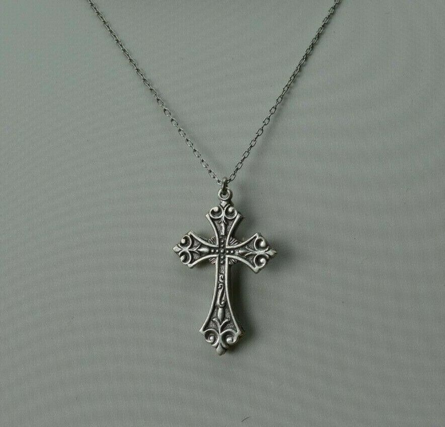 A back view of multi color cross.