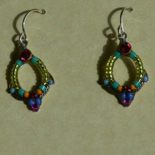 A close view of the earring.