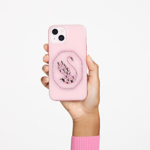 Signum smartphone case Swan, iPhone® 14 Pro, Pink