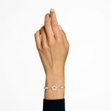 Stella bracelet Pavé, Star, White, Rhodium plated 5645385