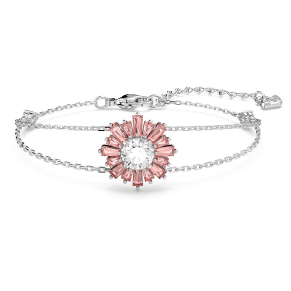 Sunshine bracelet Pink, Rhodium plated 5642968