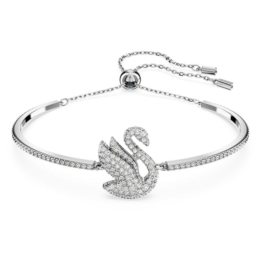 Swarovski Iconic Swan bangleSwan, White, Rhodium plated 5649772
