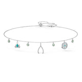 Swarovski Symbolic Charm Necklace Light multi-colored, Rhodium plated