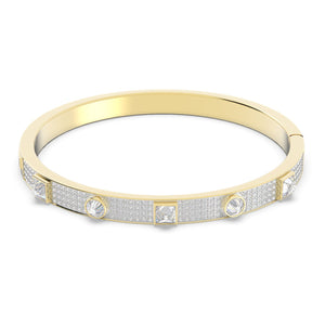 Thrilling Deluxe bangle White, Gold-tone plated 5561686