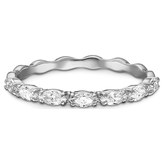 Vittore ring Marquise cut, White, Rhodium plated