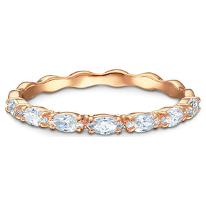 Vittore ring Marquise cut, White, Rose gold-tone plated